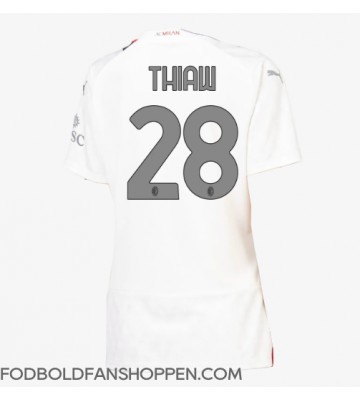 AC Milan Malick Thiaw #28 Udebanetrøje Dame 2023-24 Kortærmet